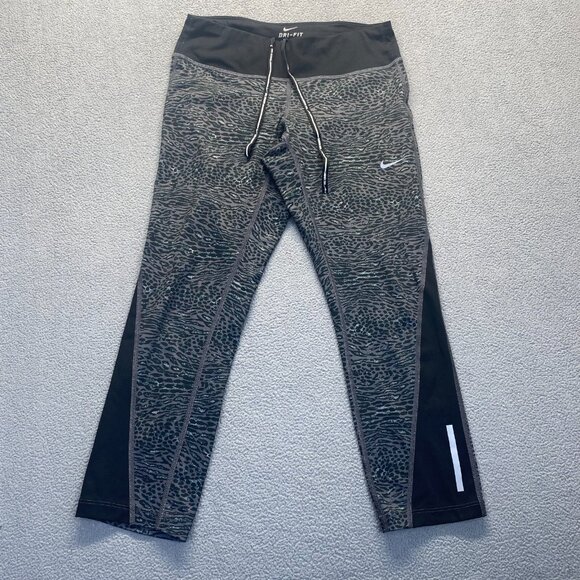 Nike Dri Fit Running Stretch Leggings Women's Size‎ S,Black,Comfort,Pocket,Gym - Picture 1 of 15